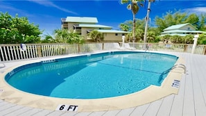 Island Pool and View of Our Condo's Patio