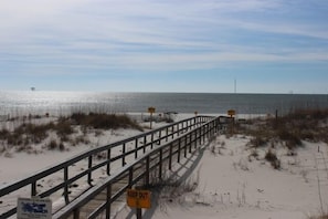 Boardwalk - The private boardwalk to the beach.