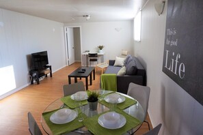 Spacious living and dining area