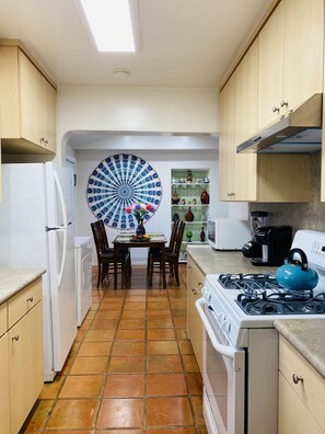 Kitchen leading to dining room