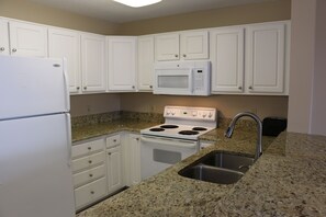 Nicely equipped kitchen