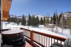 Hot tub on balcony