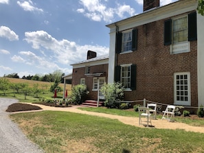 New walkway and gathering area added spring of 2018