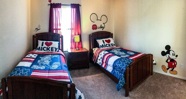 Mickey Room with two full size beds