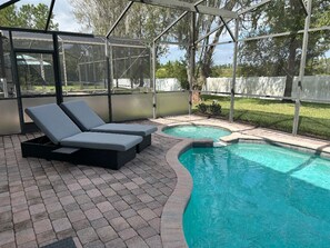 Spa and heated pool