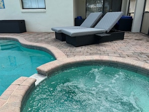 Spa and heated pool