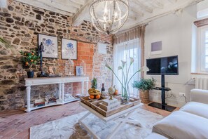 Living room in the ground floor the holiday house