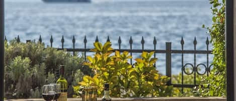 Tivat Bay from the terrace at Villa Ruza