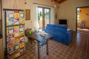 Open plan living room kitchen