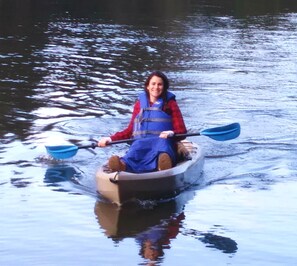 Just outside only steps away, launch on the water-shown here by a previous guest