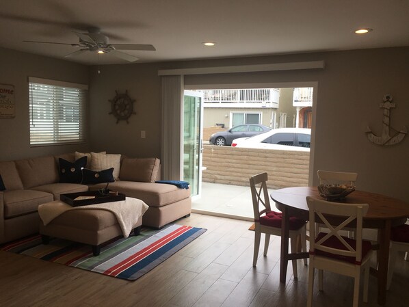 Living area with Bi-Fold door