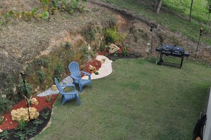 Backyard with plenty of room for children to play! 