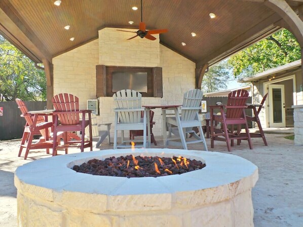 Outside Patio area for tailgating