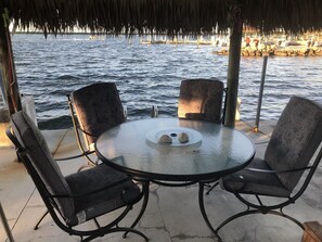 Relax under the tiki hut