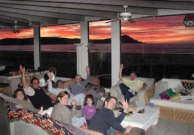 Guests enjoying one of our maginificent sunsets!