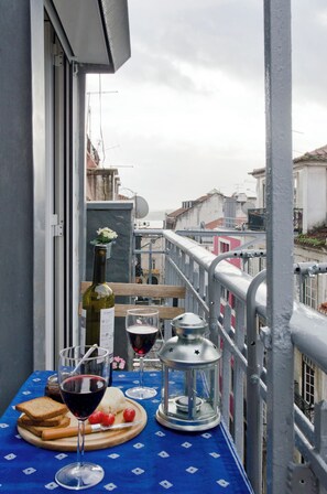 Uitzicht vanaf balkon