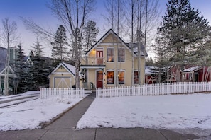 Street view of the beautiful, downtown home.