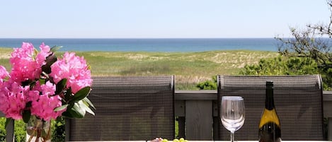 Listen to waves of the atlantic ocean of Nauset Beach as you relax on the deck.