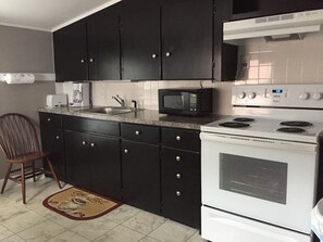 Fully stocked kitchen