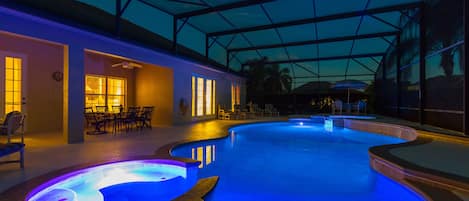 Pool at night - perfect relaxation