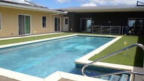 Pool Courtyard view.  All rooms have private entrances