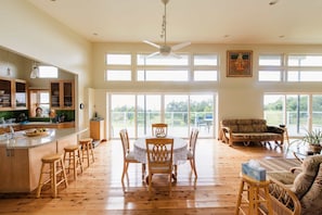 Main Dining/Gathering Room.  2000 sq. feet  Lanai/Deck - Panoramic Jungle View