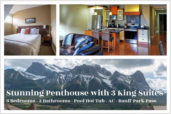 Stunning Penthouse with 3 King Suites