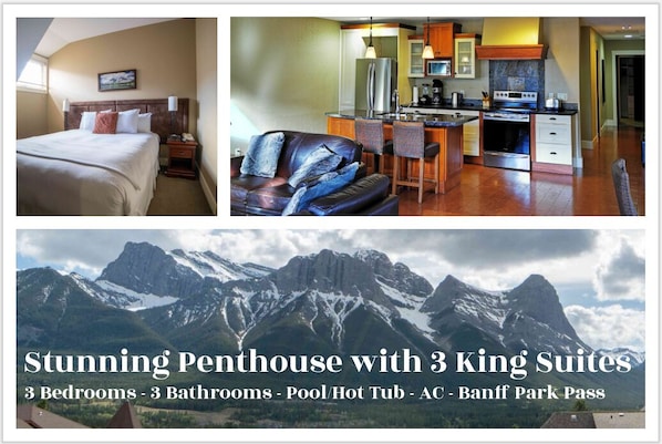 Stunning Penthouse with 3 King Suites