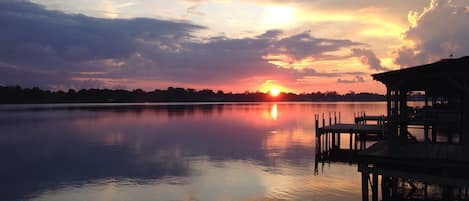 Sunset over False River