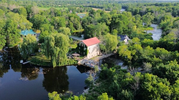 The Island Mill Getaway nestled in the historic hamlet of Lonsdale