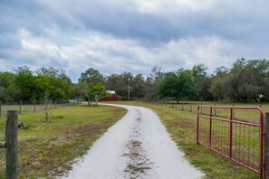 Your vacation begins at the end of this driveway!