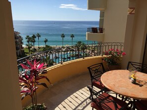 View from over-sized balcony...with gas BBQ