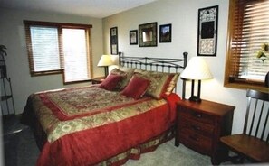 Master Bedroom with KING BED & private bath; Winter Park CO Iron Horse Resort