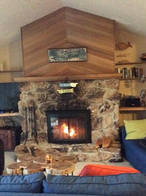 Enjoy a cozy winter fire!