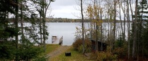 Shoreline w Private Boat Launch, Dock. Lots of parking space, easy lake access.