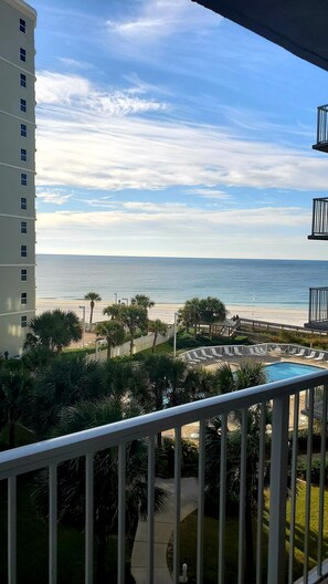 View from inside unit from the dining room