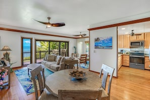 Open concept living dinning area.