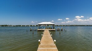 The pier for fishing and watching the sunset.