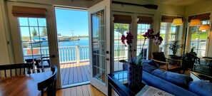 Step out onto your deck to gorgeous views of the St Lawrence river.