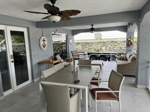 Ground level terrace