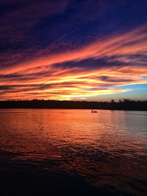 Sunset from the yard - not to be missed!