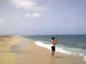 fishing on the beach Sal Cape Verde 