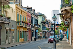 Not our street but very colorful!