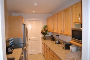 Unit #1:  2 BR 1 BA Downstairs unit. 
Kitchen
