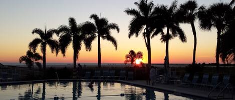 Massive Heated Pool on the Beach