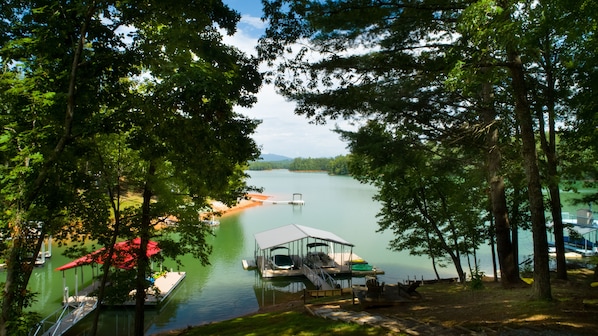 Lake view from deck