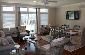 Living room and dinning room