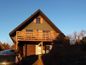 Le chalet, exposition plein SUD de la terrasse