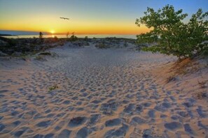 Young state park with large beach access. 3 minute drive or bike.