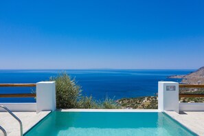 Incredible sea view, private pool, Plakias, Crete